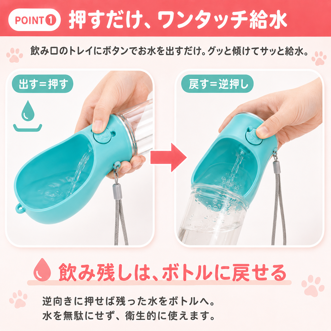 【本日終了⏰】【累計15万本突破🏆】ペットウォーターボトル【顧客満足度No.1獲得商品🥇】【全国送料無料🚗】