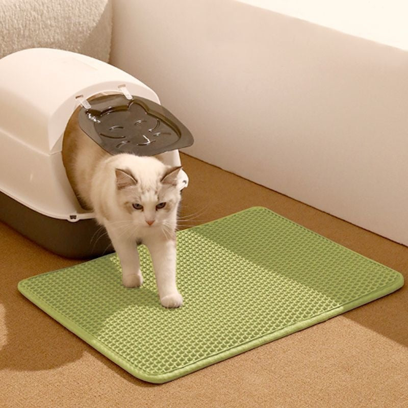 【本日終了⏰】【累計15万個突破🏆】猫砂マット【顧客満足度No.1獲得商品🥇】【全国送料無料🚗】